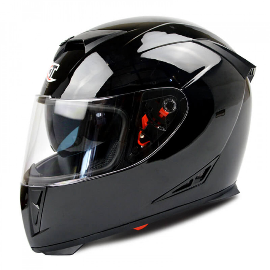 Мотошлем интеграл GXT 358 черный глянцевый